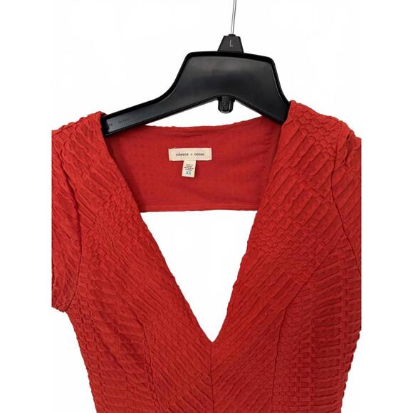 Silence and Noise Red A-Line Mini Skater Dress - Picture 3 of 4